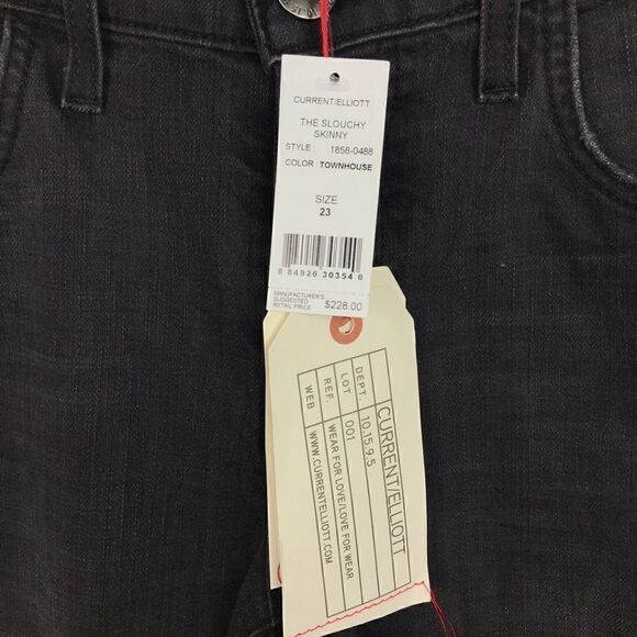 NWT Current/Elliott Slouchy Skinny Townhouse 23 - Picture 5 of 6